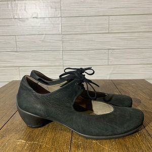 ECCO Women's Mary Jane Comfort Shoes Size EU 39 Leather Black 8-8.5US